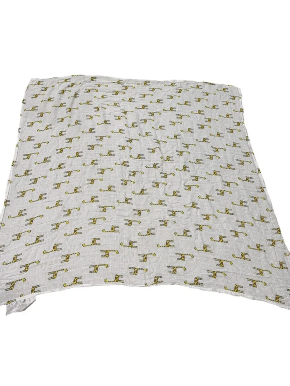 Giraffe Print Muslin Baby Blanket Swaddle Aden & Anais Original